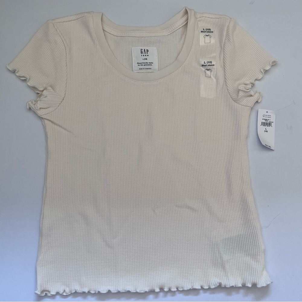 Gap Shirt Size L (10 years old) Ivory